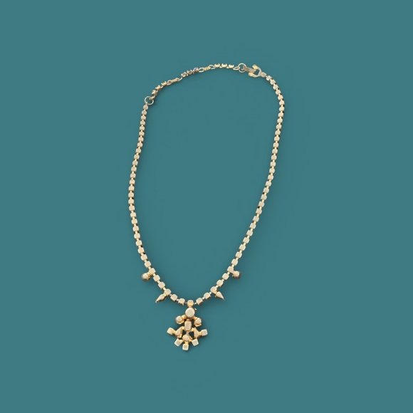 Blue Rhinestone Necklace - Picture 3 of 6